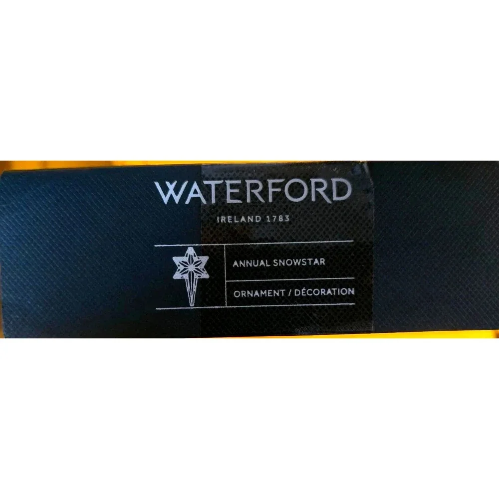 Waterford 2025 Annual Snowstar Crystal Christmas Ornament Holiday Decor